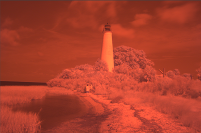 Raw Infrared image of St. Marks Lighthouse