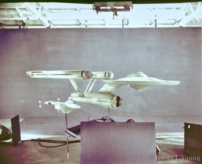Model of the starship Enterprise after color correction